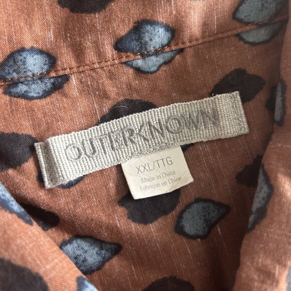 Outerknown BBQ Shirt in Sepia Watermark ASO John B Outer Banks - Picture 4 of 6